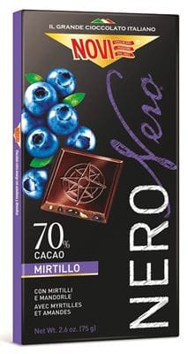 Ciocolata Novi Neagra cu Afine - 75 g