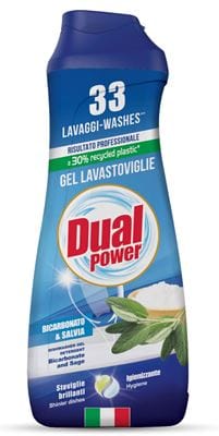 Gel Masina Spalat Vase Dual Power Bicarbonat 660ml
