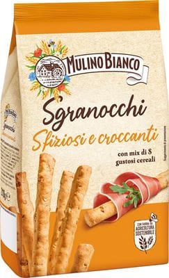 Grissini Sgranocchi Mulino Bianco 220gr Import Italia
