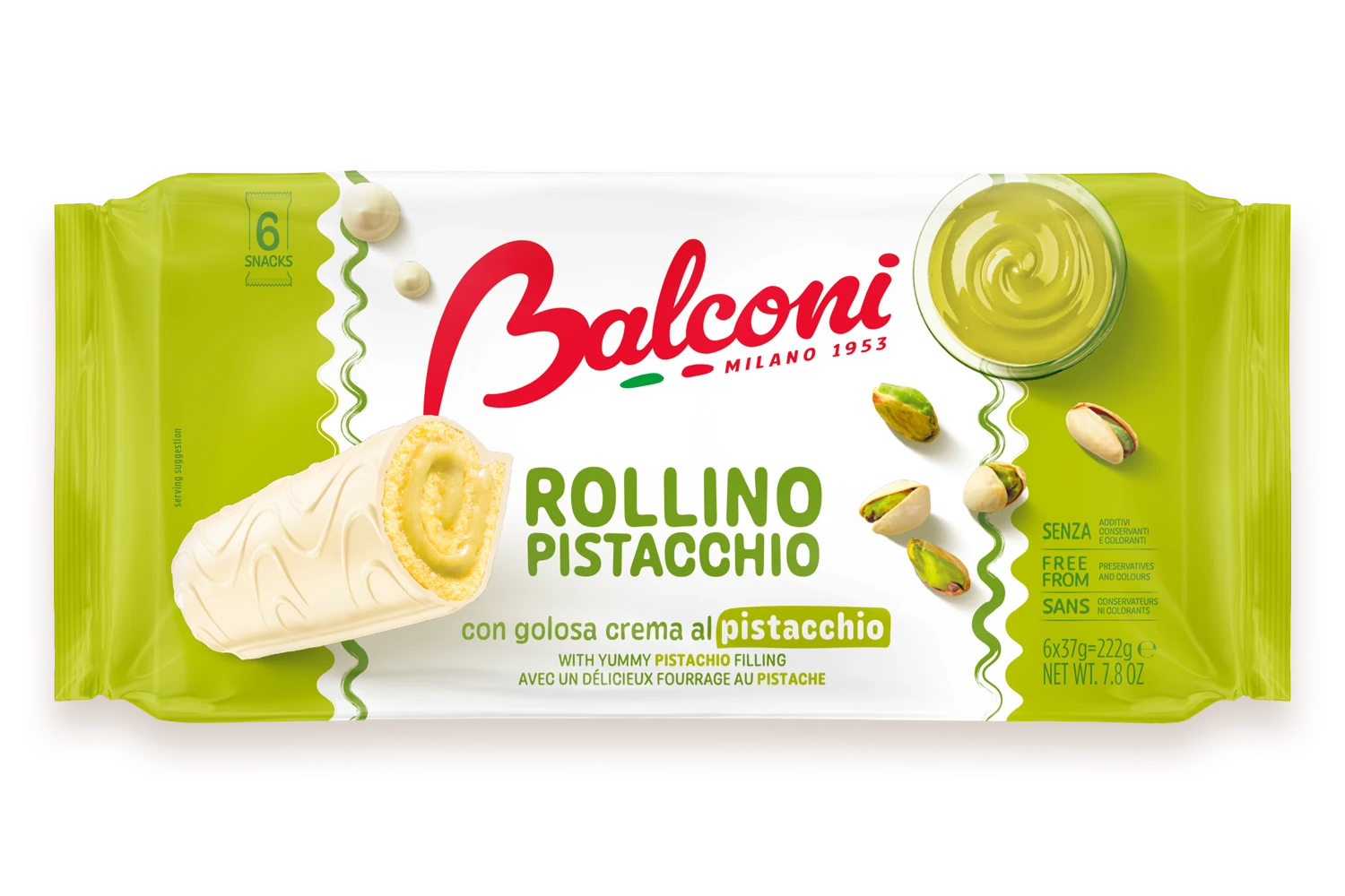Mini Rulade Balconi Rollino Pistacchio 222gr