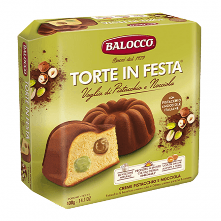 Prajitura Torta Balocco In Festa Cozonac cu Fistic si Alune 400g