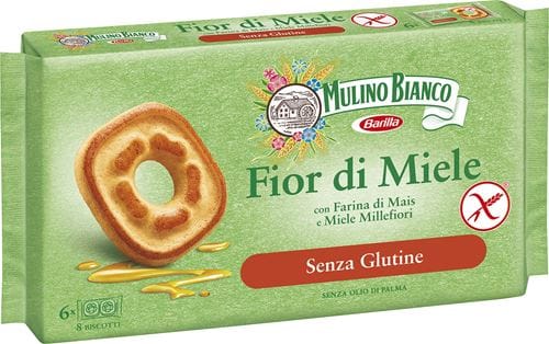 Biscuiti Fara Gluten Fior di Miele Mulino Bianco 250g Import Italia