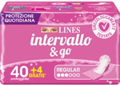Absorbante Lines Intervallo & Go 40buc