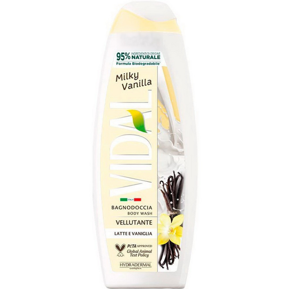 Gel de Dus Vidal Lapte si Vanilie 500ml