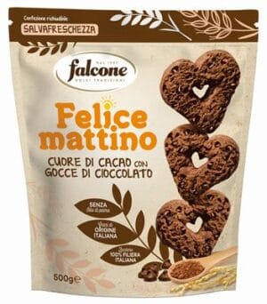 Biscuiti Felice Mattino Falcone Cu Cacao si Bucati De Ciocolata