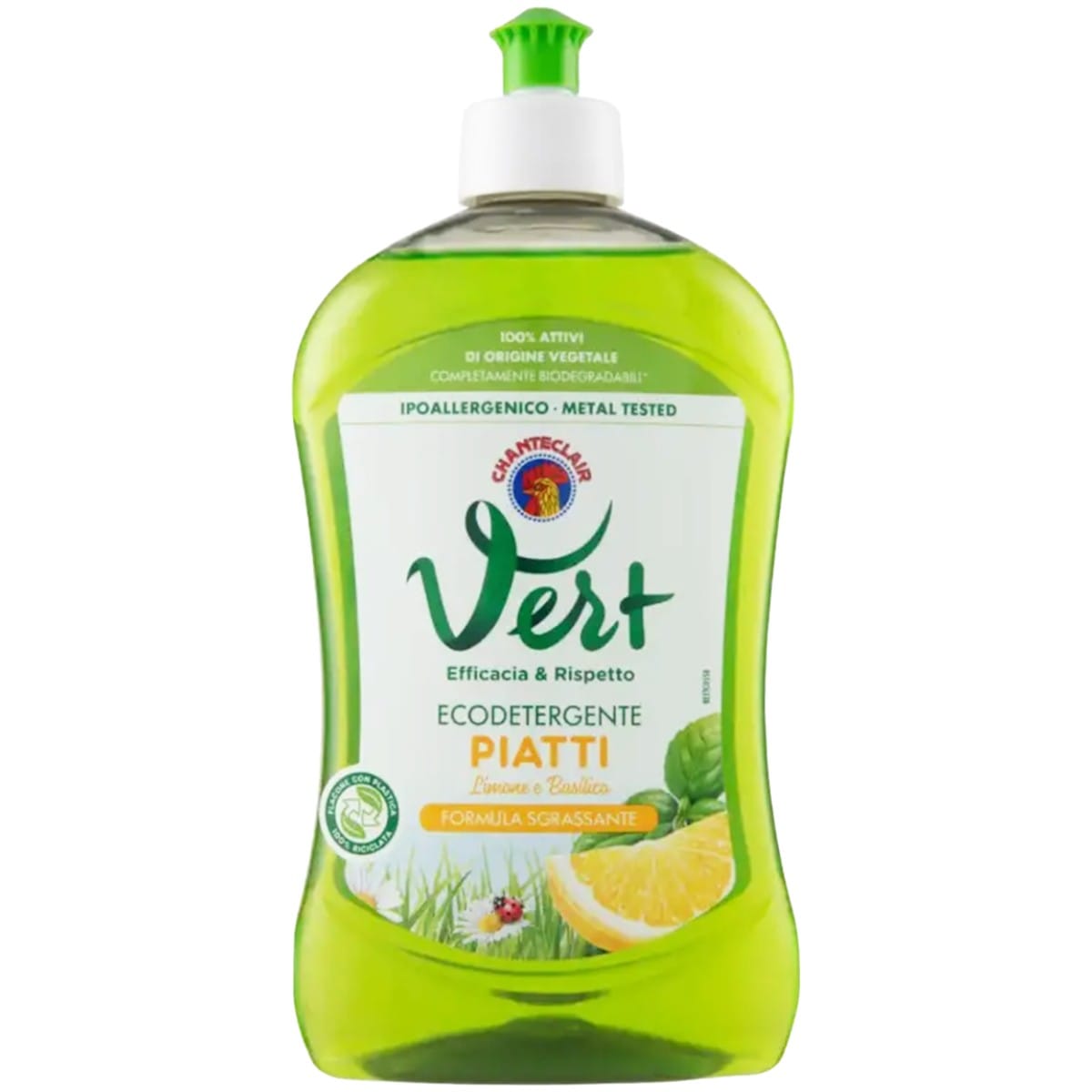 Detergent Vase Lichid Eco Vert Chante Clair Lamaie si Busuioc 500g