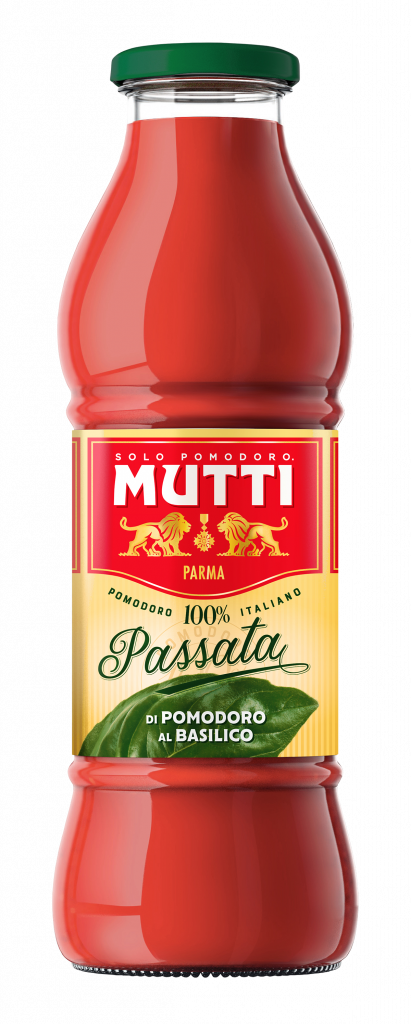Mutti Rosii pasate cu busuioc 700g