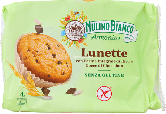 Briose Fara Gluten Lunette Mulino Bianco 140g Import Italia