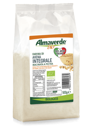 Făină integrală de ovăz organică măcinată pe piatră Spadoni 500g