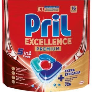 PRIL EXCELLENCE 5 ÎN 1 PREMIUM 16 CAPSULE PENTRU MAȘINA DE SPĂLAT VASE