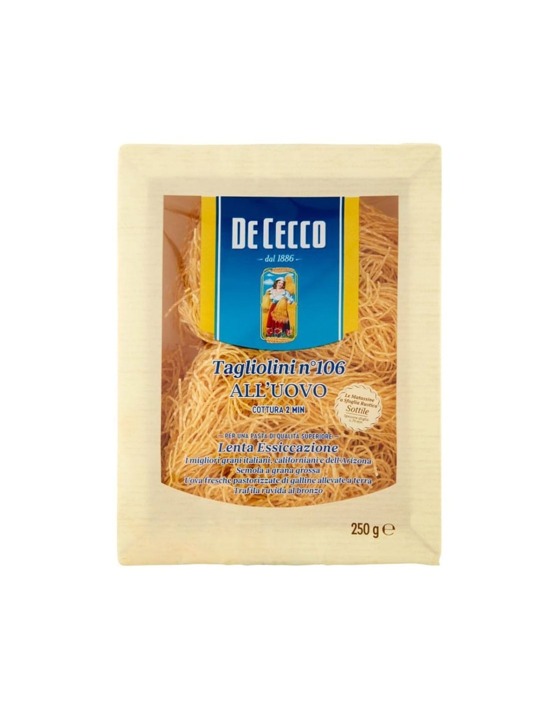 Paste Tagliolini cu ou De Cecco nr 106