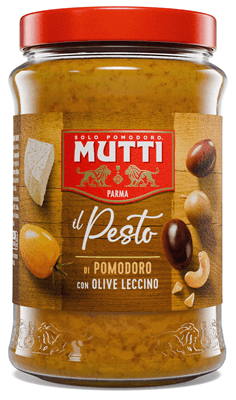 Pesto Mutti cu Rosii Galbene si Masline Leccino 180gr