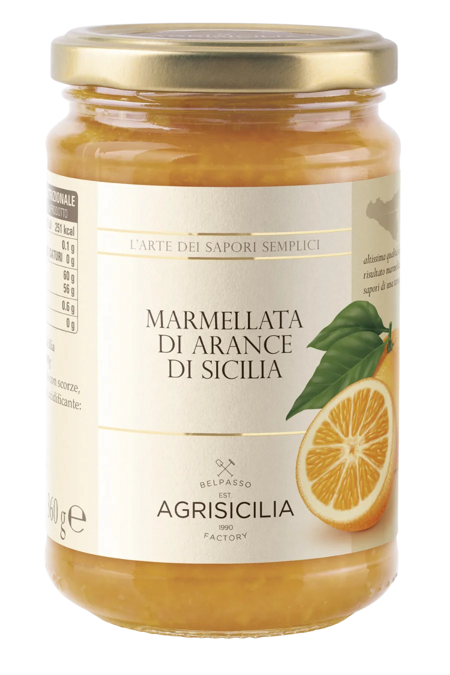 Dulceata siciliana de portocale Agrisicilia 360 g