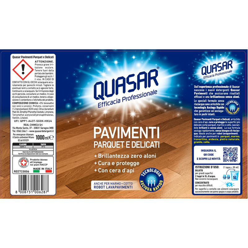 Solutie Pardoseli , Parchet Delicate Quasar 1L - imagine 2
