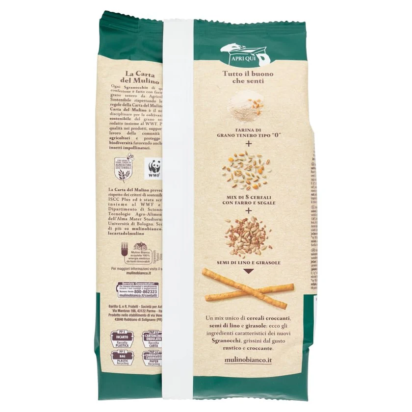 Grisini Sgranocchi Rustici Mulino Bianco 200g - imagine 2