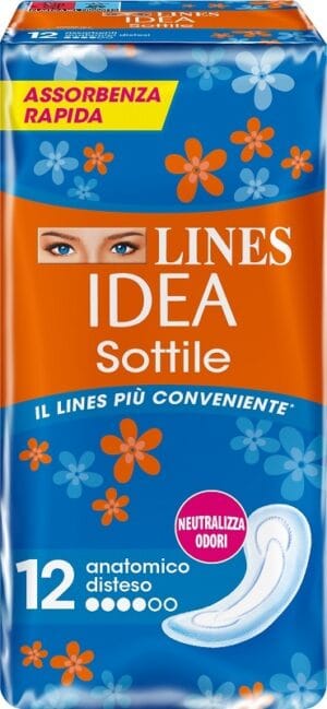 Absorbante Lines Idea Sottile12 Bucati