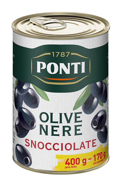 Masline Negre Ponti fara Samburi 400 gr